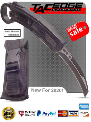 2020 Tac-Edge Dual-Action OTF AUTOMATIC Karambit Pocket knife